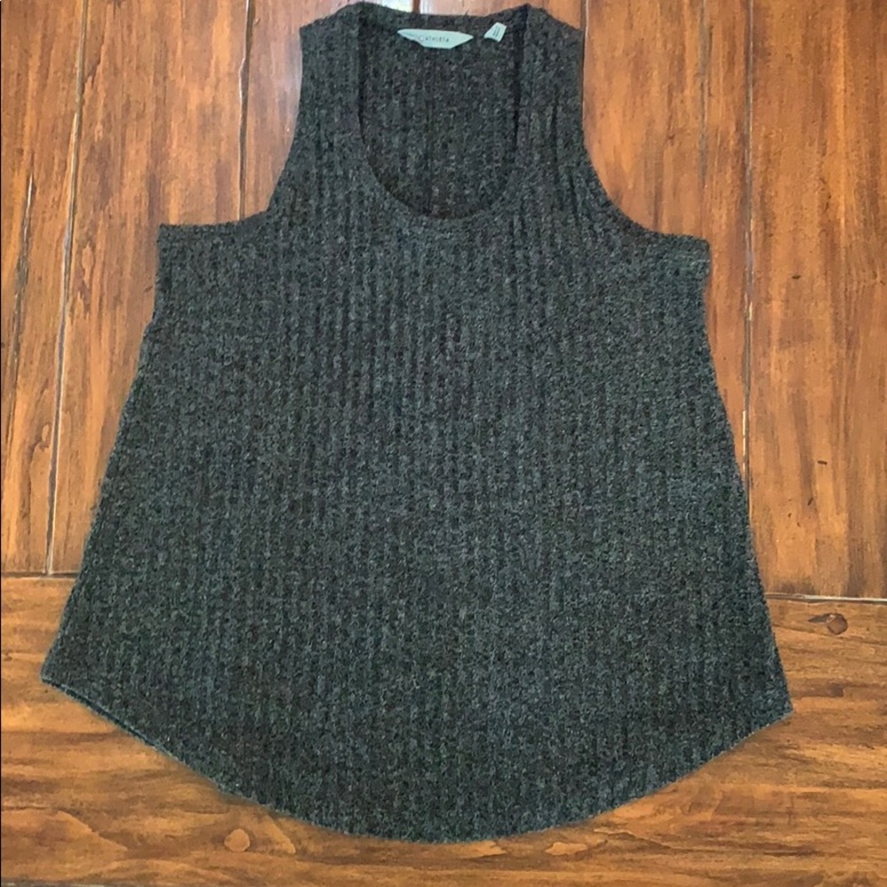 EUC Athleta black & gray heathered knit tank